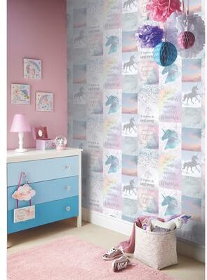 Arthouse Amalthea Pastel Unicorn Wallpaper