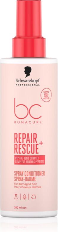 Schwarzkopf Professional BC Bonacure Repair Rescue+ après-shampoing sans rinçage pour cheveux abîmés en spray 200 ml