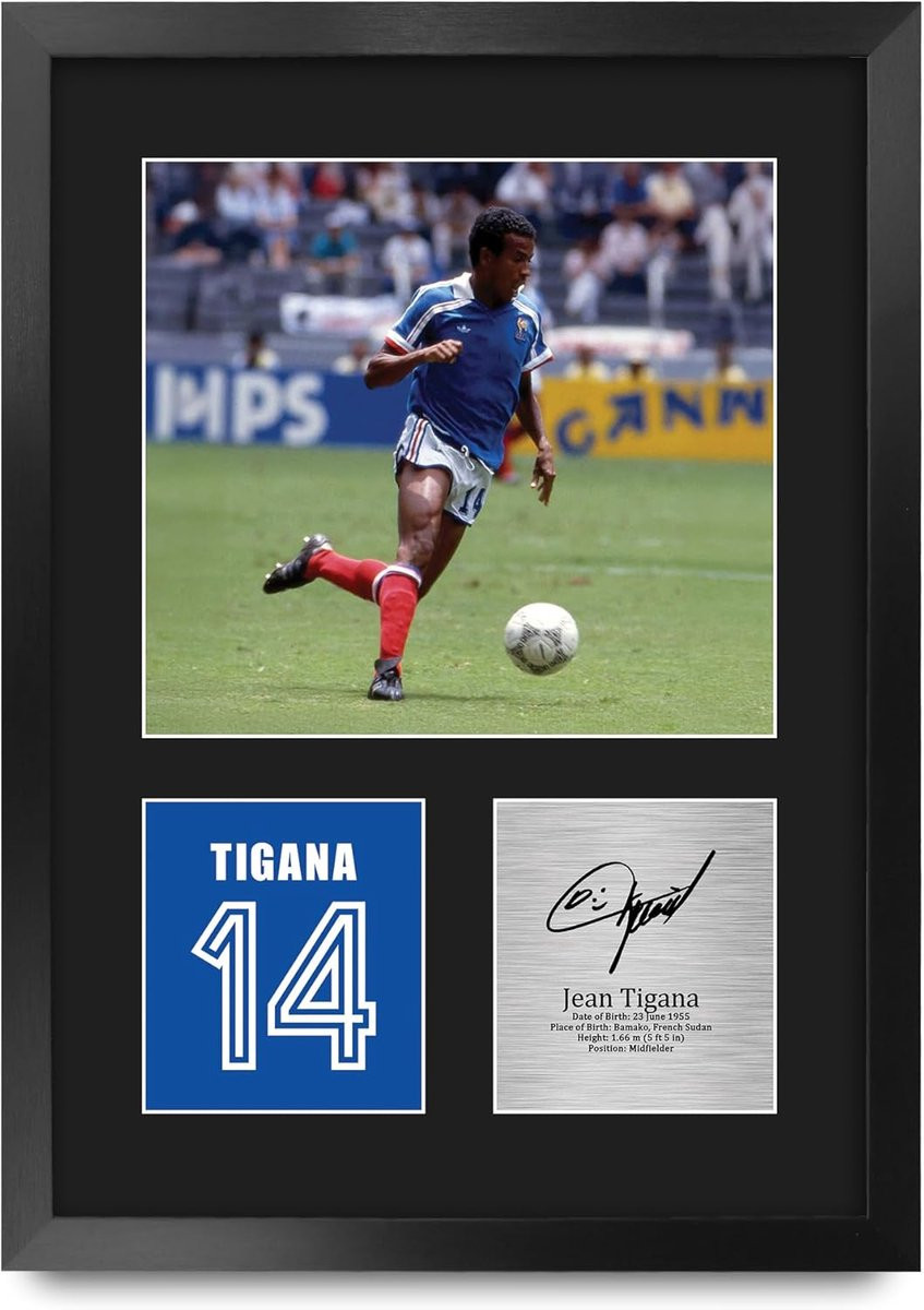 Ingelijste Voetbal Fan Wanddecoratie - A3 Gesigneerde Foto Portret