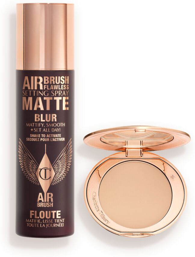 Airbrush Flawless Mattify, Blur & Set Kit - Face Kit Charlotte Tilbury 9894 Airbrush Flawless Mattify, Blur & Set Kit Size: