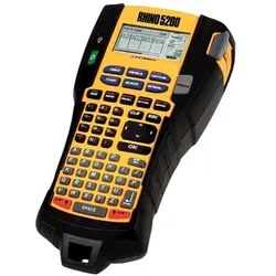 Dymo Rhino 5200-Koffer-Kit SV/DA/NO/FI (180 dpi), Etikettendrucker, Schwarz, Gelb