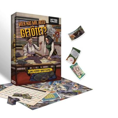 Hidden Games Brettspiel: Wer hat Mr. Reed getötet?