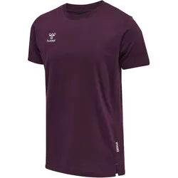 hummel MOVE Grid T-Shirt Herren 3506 - grape wine S