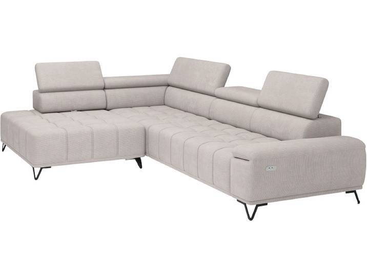 Ecksofa AMATISS PALLADIO Stoff beige