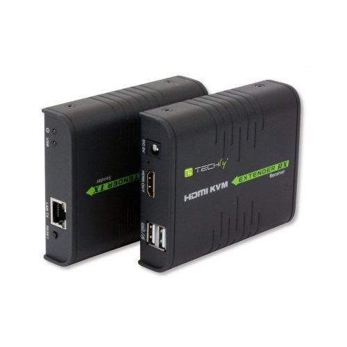 Techly HDMI KVM Extender über Netzwerkkabel, 120m