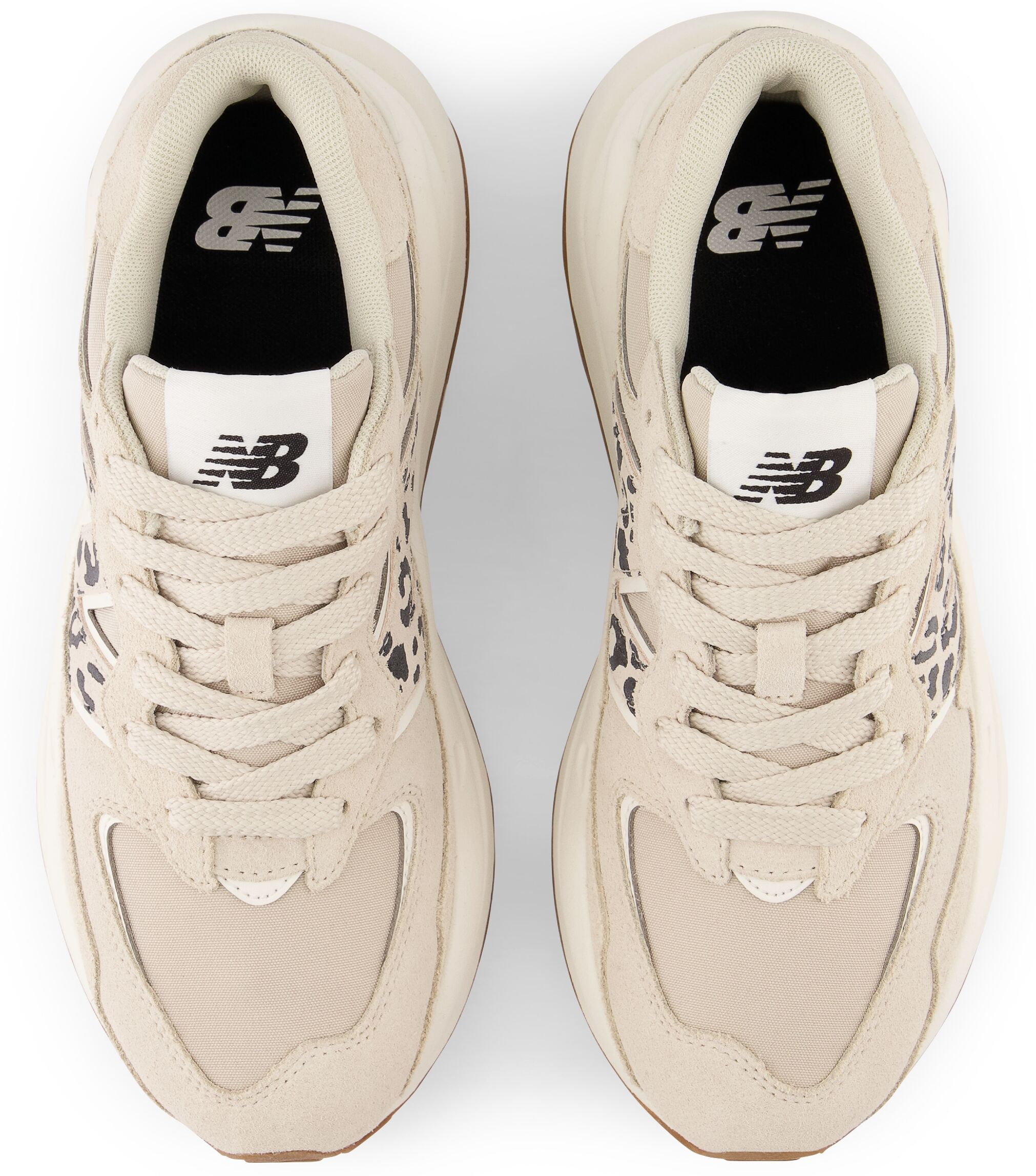 Sneaker NEW BALANCE "5740", Damen, Gr. 37,5, beige (timberwolf, schwarz apb), Leder, Mesh, Schuhe Sneaker, Pour adultes, avec semelle en caoutchouc timberwolf, schwarz apb 37,5