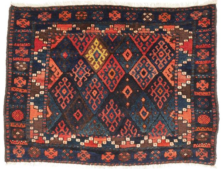 Perser Gabbeh Teppich 81x109 Handgeknüpft Modern Orientteppich Perserteppich
