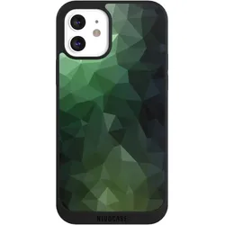 Nivocase Handyhülle für Apple iPhone 12 Hülle NIVOpure Case Schwarz Geometric Mosaik Tarnmuster (Apple iPhone 12), Smartphone Hülle, Schwarz