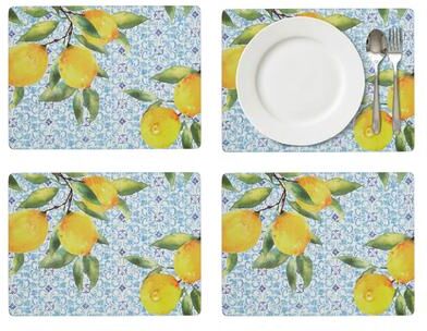 Pimpernel "Portmeirion Set of 4 Amalfi Lemons Placemats - 12"" x 16"""