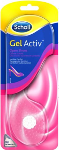 Scholl Gelactiv Palmilhas Sapatos Abertos 2unidades