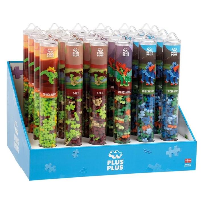Plus-Plus Tube Display Dinosaur pcs ass (014-7236)