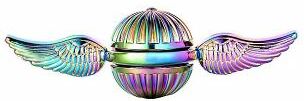 Uplifted Trends Fingertip Spinning Gyroscope Fidget Spinner Metal Orb Stress Relief Toy For Adults & Kids multicolour