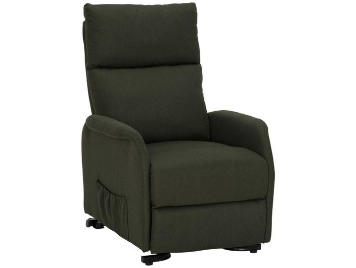 P & B Fernsehsessel, Grün, Metall, 68x103-80x93-158 cm, Wohnzimmer, Sessel, Fernsehsessel
