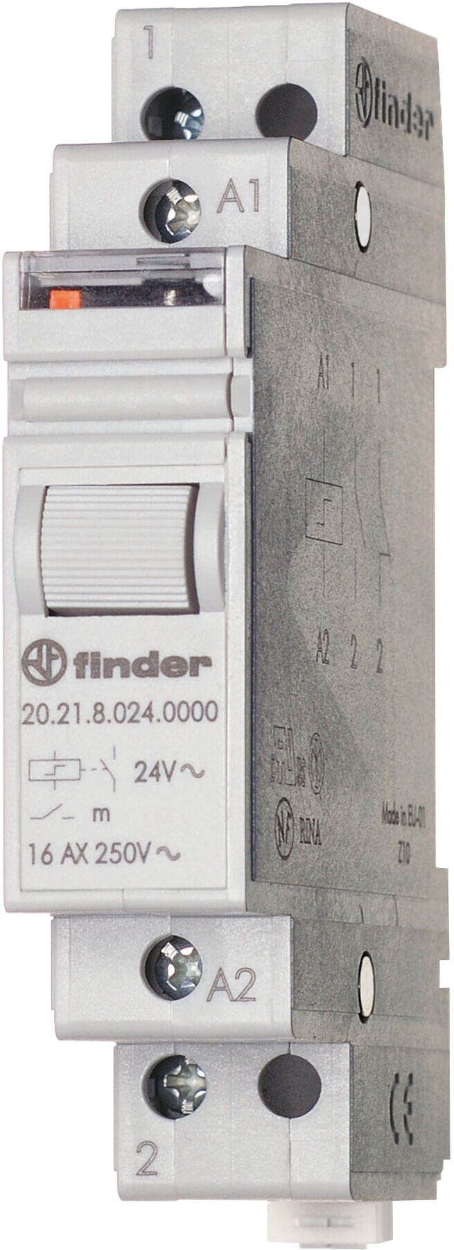 Finder Stromstoßschal.f.DIN-Schie 1S 20A 24VDC 20.21.9.024.4000 (202190244000)
