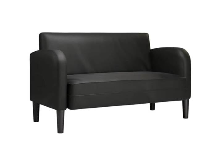 vidaXL Zweisitzer-Sofa Schwarz 110 cm Kunstleder