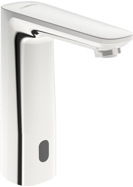 Hansa Robinet lavabo infrarouge HANSAELECTRA chrome, pile, portée 118 mm (93012219)