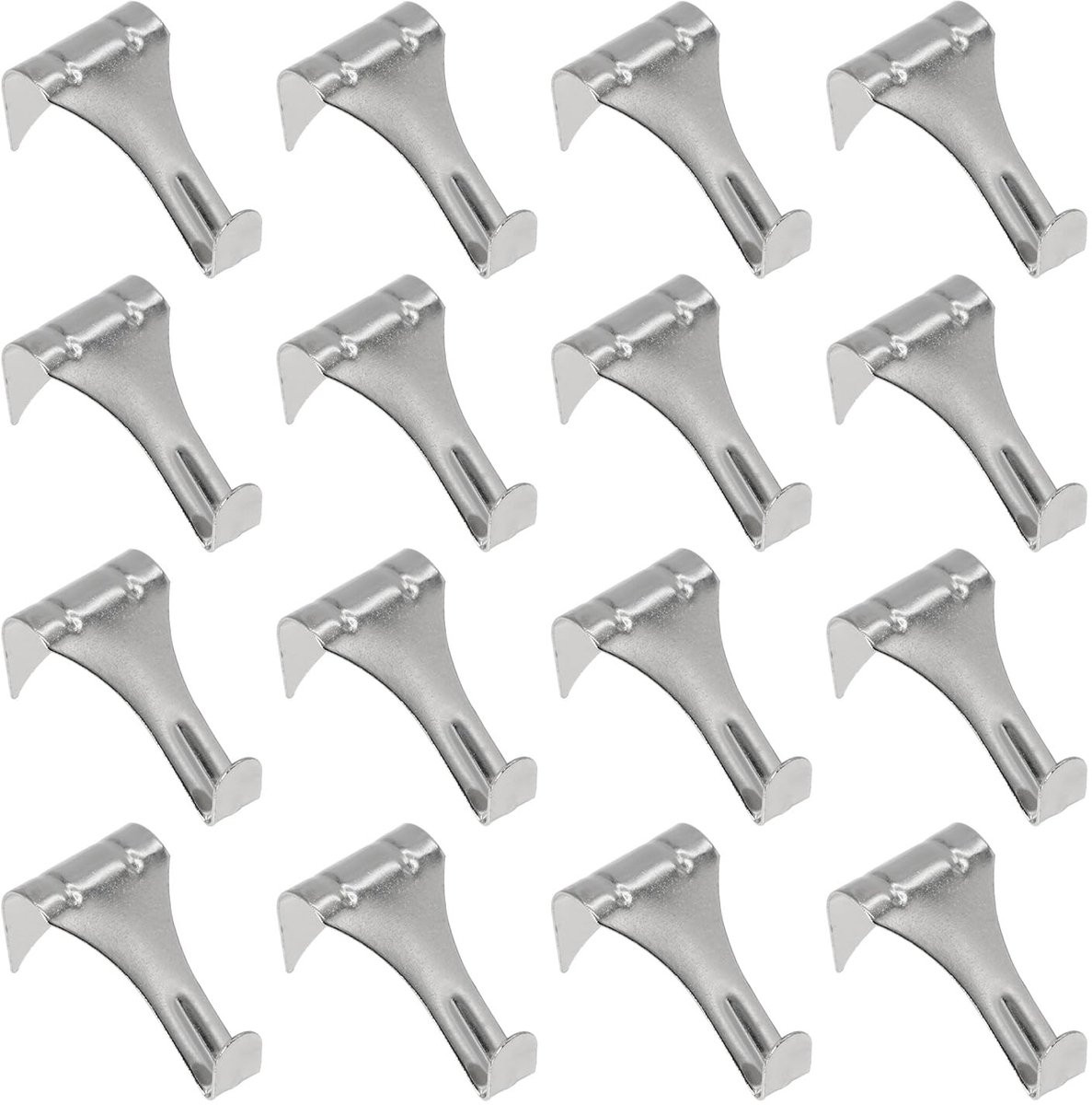 Dailygoods Fotohaak 16 stuks - Metaal - Zilver - B/D/H: 5,08 x 2,79 x 2,03 cm