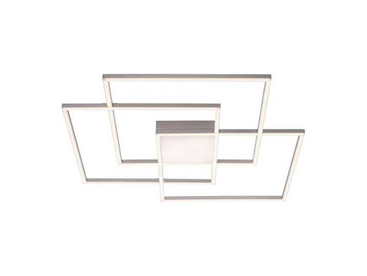 LeuchtenDirekt ASMIN Plafonnier LED\, en acier\, 3 panneaux LED/12 W/2700-5000 K\, 1 panneau LED/9 W/2700-5000 K\, IP20\, intensité variable\, FB\, CCT\, interrupteur en série\, fonction mémoire\, 14713-55