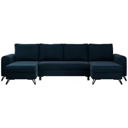Wohnlandschaft Dunkelblau   ¦ blau ¦ Maße (cm): B: 312 H: 90