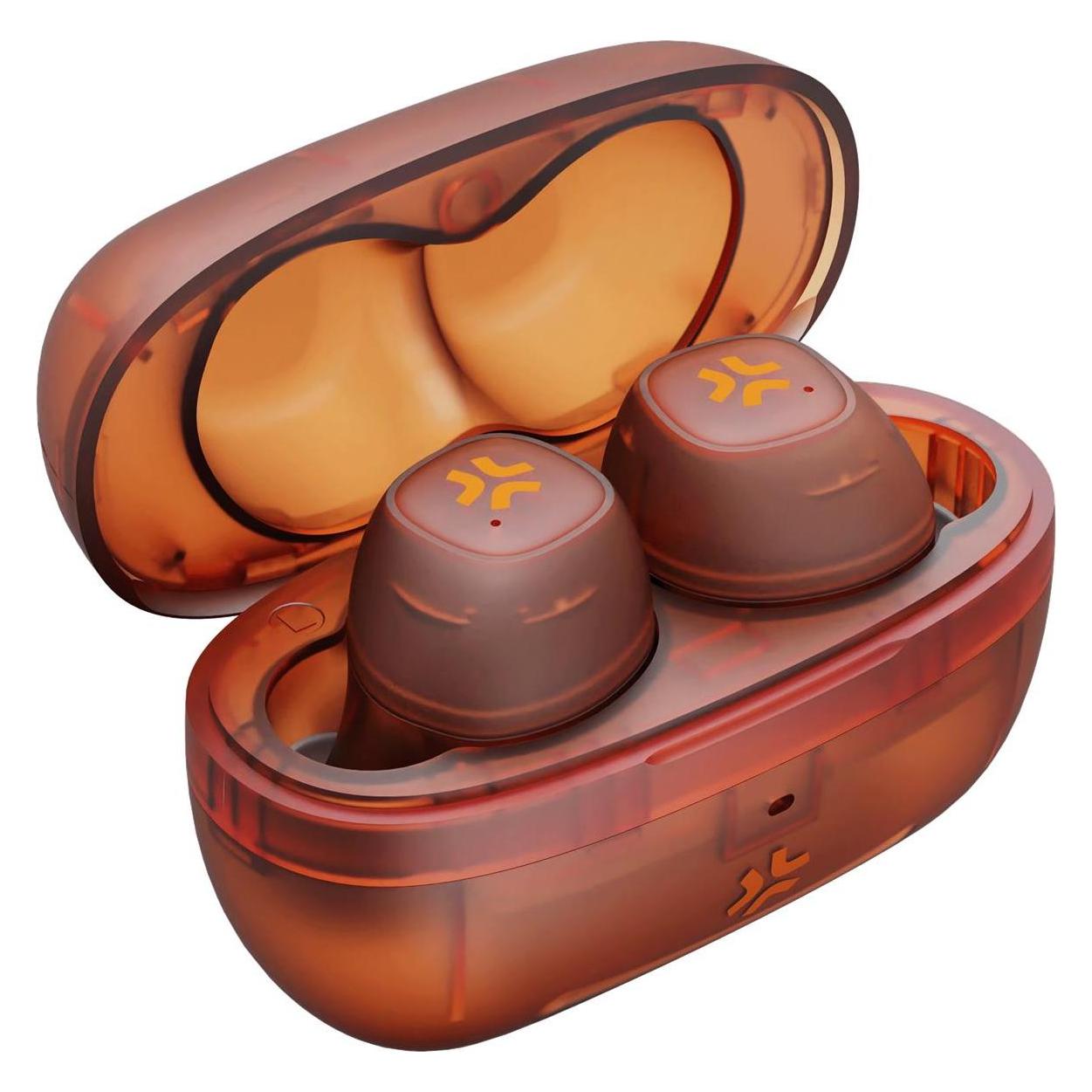 Celly Transparent Tws Orange (Keine Geräuschunterdrückung, Kabellos) (GLASSSOUNDOR)
