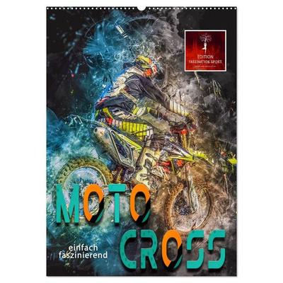 Motocross - einfach faszinierend (Wandkalender 2027 DIN A2 hoch), CALVENDO Monatskalender