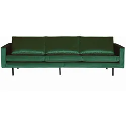 Sofa Rodeo Samt, modern und bequem, 3-Sitzer in Grün, elegantes Design für Dein Wohnzimmer