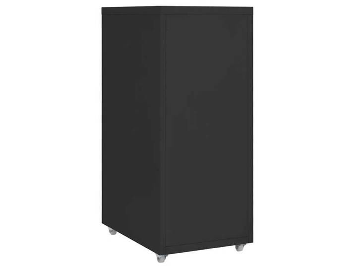 Meuble Rangement - HAOSHOP - Classeur mobile Noir 28x41x69 cm Métal&01_29858