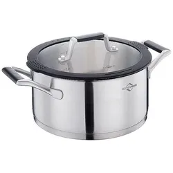 Küchenprofi Topf-Set COMO, 4-tlg., Pfannenset + Topfset, Silber