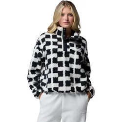 COLUMBIA HELVETIA II PRINTED CROPPED WOMEN Fleece 2027 black/geostack - XS