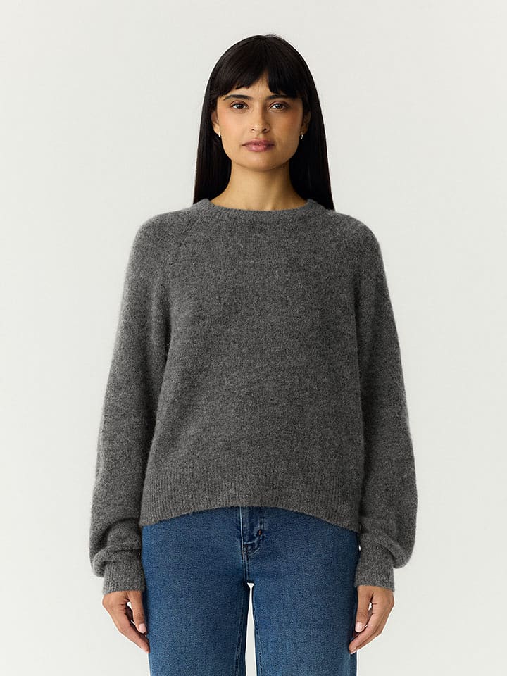 YAS Pullover in Anthrazit - L