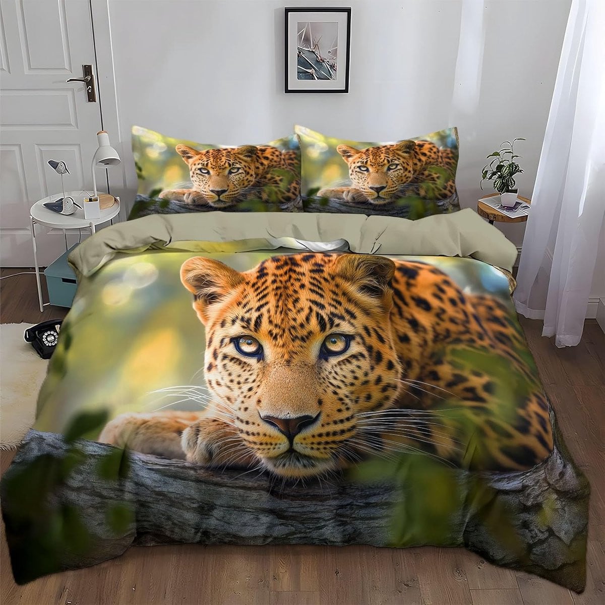 Omkeerbaar Dekbedovertrek Set Geel Grijs - 90x190 cm