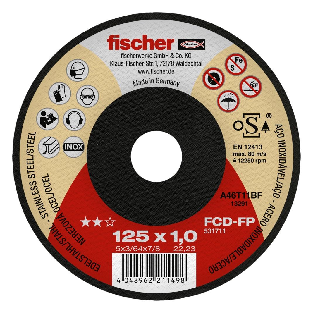 Fischer Trennscheibe FP 1,0/125 flach Inox (531711)