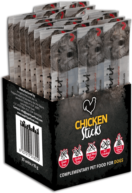 Alpha Barritas Individuales De Pollo Para Perros 30 Uds x 10g