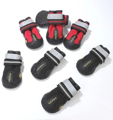 Inspired Finds Reflective Waterproof Dog Boots For Medium & Large Dogs red no.7