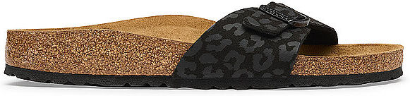 BIRKENSTOCK Damen Pantoletten Madid Birko-Flor Leo Narrow/Schmal schwarz   39 W