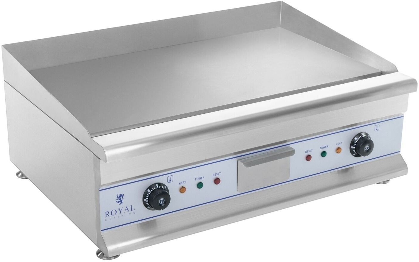 Royal Catering Grelhador eléctrico - 75 cm - superfície lisa - 2 x 3,2 kW RCG 75