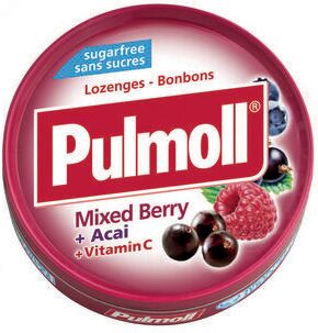 Pulmoll Bonbons Sugar Free Mixed Berry Acai Vitamin C 45 gr