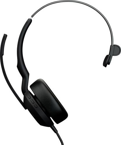 Jabra Evolve2 50 MS monaural USB-C On Ear Headset Schwarz