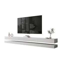 TV-SCHRANK SKY 280 cm, Weiß hochglanz