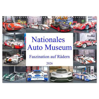 Nationales Auto Museum, Faszination auf Rädern (Wandkalender 2026 DIN A3 quer), CALVENDO Monatskalender
