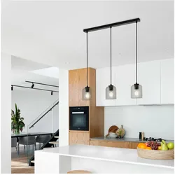 HOME DELUXE Hängeleuchte aus Glas SELINA - Rauchgrau