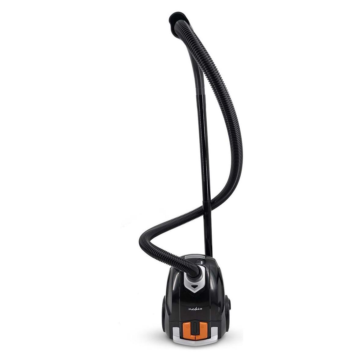 Nedis Staubsauger mit Beutel | Mit Beutel | 700 W | Staubkapazität: 2.0 l | Kombi-Bürste | Aktionsra (VCBG100BKG)