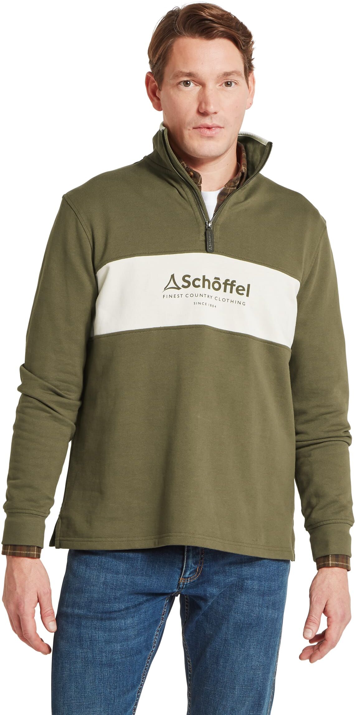 Schöffel Country Trencrom Quarter Zip - Green - Size L - Men
