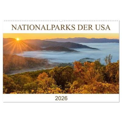 Nationalparks der USA (Wandkalender 2026 DIN A2 quer), CALVENDO Monatskalender