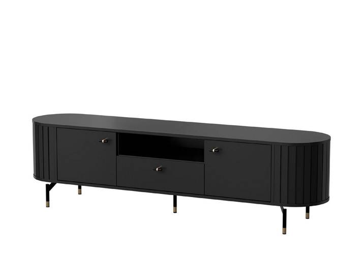 designimpex TV-Rack Design Fernsehtisch Roma DO-5 TV-Möbel Lowboard TV Wohnzimmer Tisch