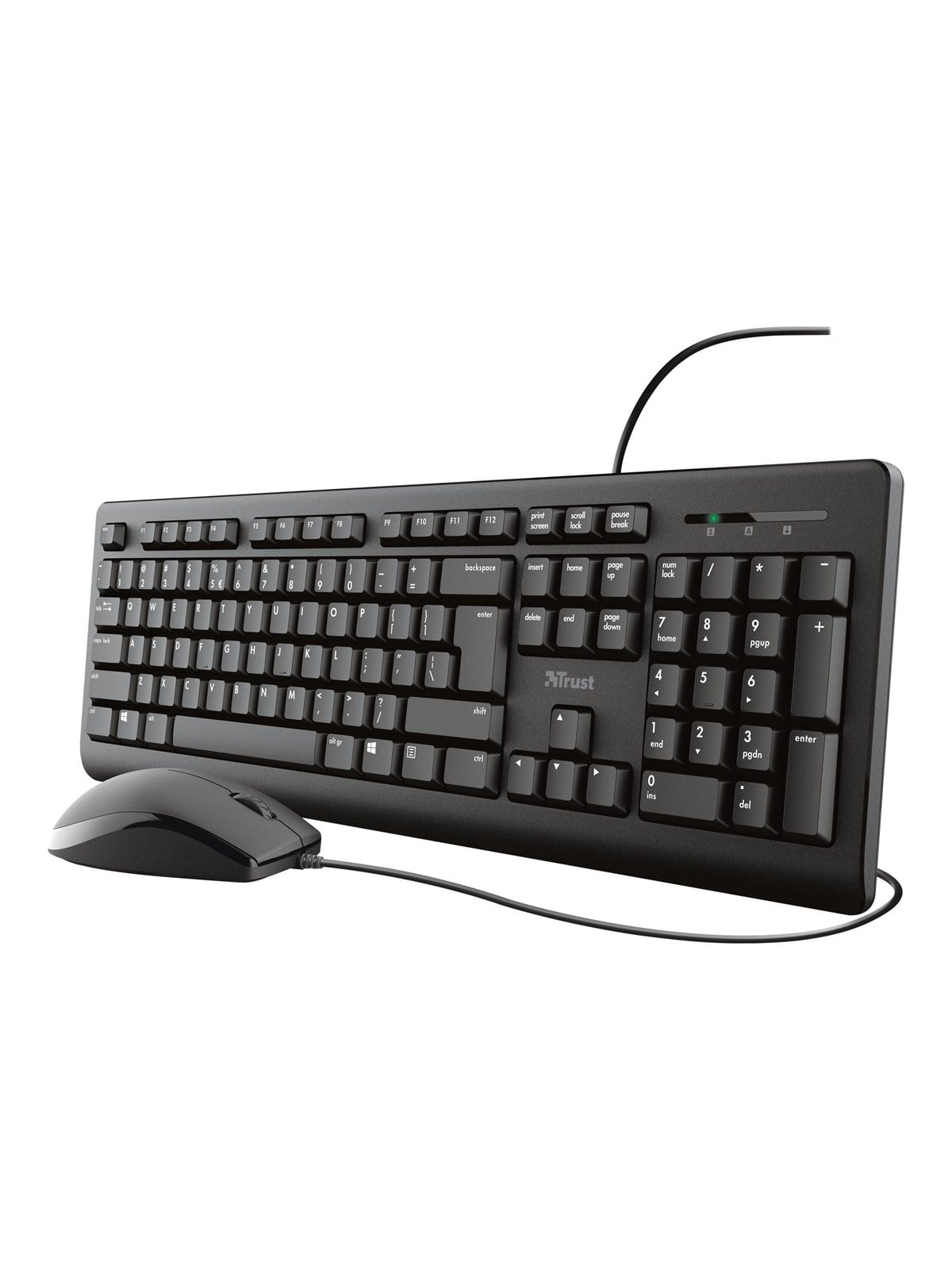 Trust Primo - Tastatur & Maus Set - Schwarz