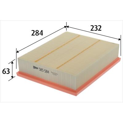 VALEO Luftfilter 585584 Filtereinsatz 58mm für VW