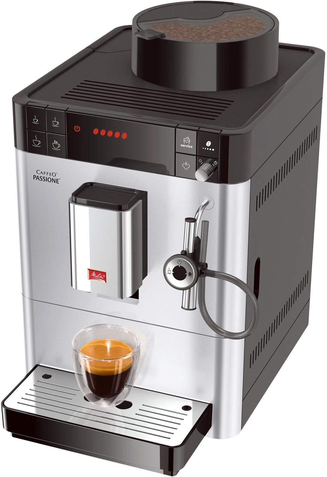 Melitta Kaffeevollautomat "Caffeo Passione OT", Energieeffizienz: B, silber (silberfarben), Kaffeevollautomaten, Kaffeevollautomat silberfarben Einheitsgröße