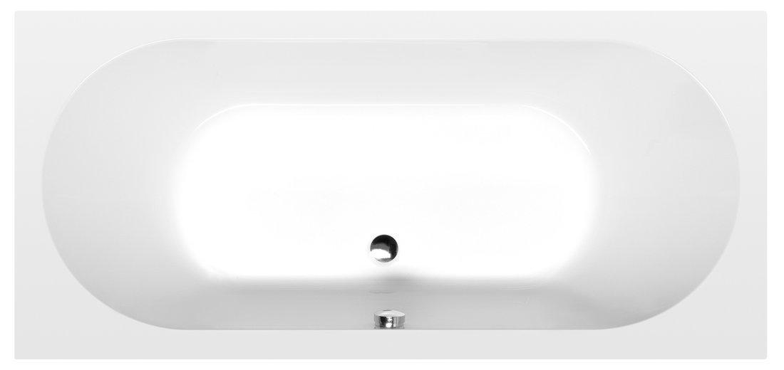 LEVANA Rechteckwanne 170x80x39cm, Weiß matt