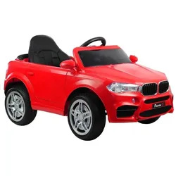 Kinderfahrzeug HL1538 Rot weiche EVA-Reifen Ledersitz elektrische Bremse